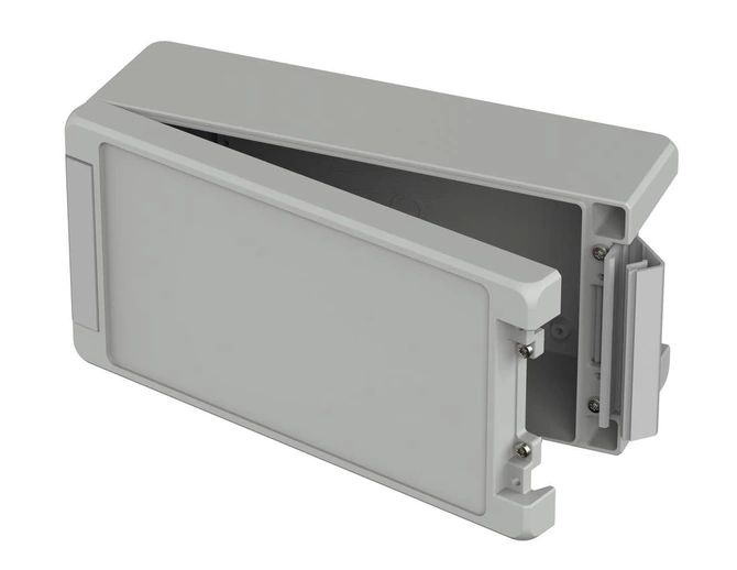 Bopla BA 241309 F SIL-7035 (00125235.SIL) - aluminum enclosure with a recess in the cover and silicone lid seal (259 x 128 x 60 mm)