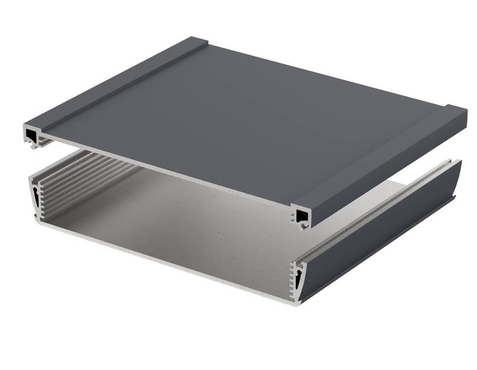 Bopla ASPH 1835-0150 7024 (94272150) - asymetryczny profil aluminiowy półotwarty (181,7 x 36,6 x 150 mm)