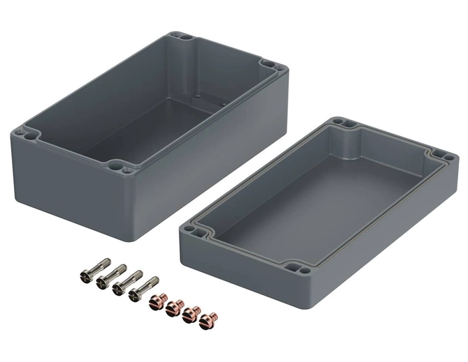 Bopla A 123 (01123000) - obudowa aluminiowa z uszczelką neoprenową (220 x 120 x 91 mm)