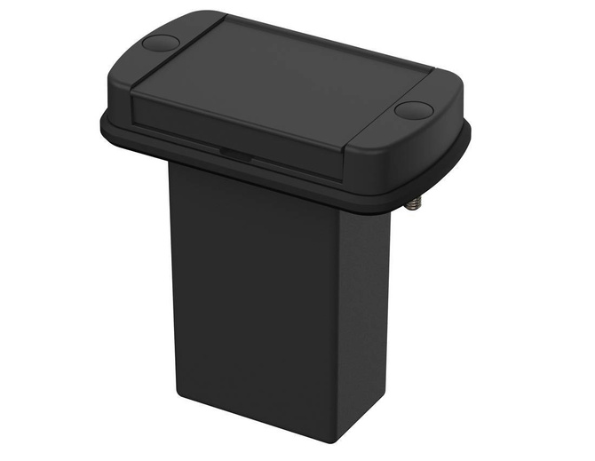 BOPLA ABM 600 SAL BE (84064100) - pokrywa boczna do obudowy AB 600 z aluminiową klapką i pojemnikiem na baterie