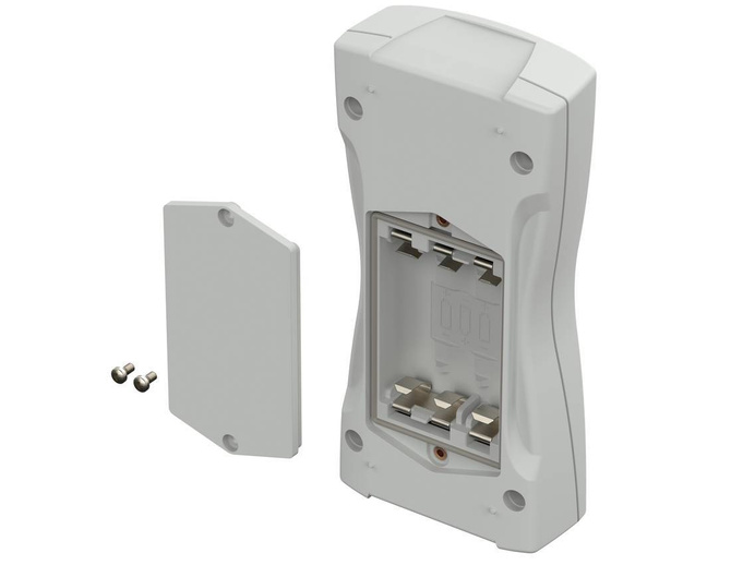 BOPLA BS 604 F-7035 (82604135) - obudowa z ABS z pojemnikiem na baterie (159,4 x 77,9 x 33,5 mm)