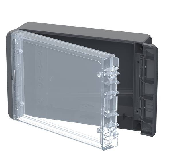 Bopla B 181306 PC-V0-G 7024 (96024224) - obudowa uniwersalna z przezroczystą pokrywą (191 x 125 x 60 mm)