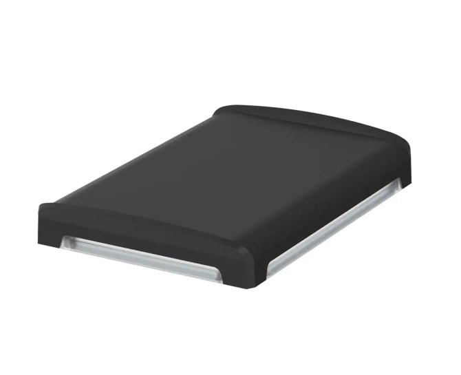 Bopla BOV 1209 FG-9005 - OT G-SILC (48422250.SILC) - BoVersa transparent plastic lid with full black design cover with silicone seal (125 x 88 x 19 mm)