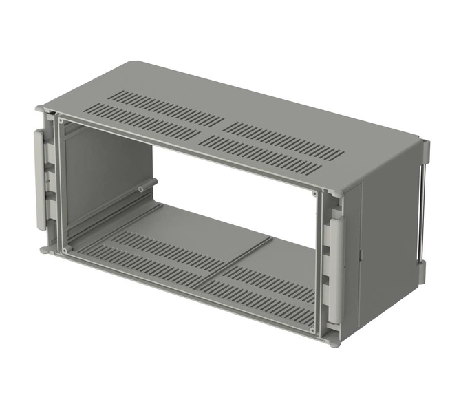 Bopla BC 7000 L-1,5 (79002700) - basic element 1.5 (139.76 mm deep) with air vents CombiCard 5000-7000 enclosure (323 x 146 x 139 mm, 3U 49HP)