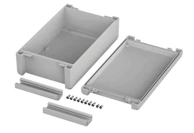 Bopla BA 281709-7035 (00116335) - enclosure with smooth lid, hinged (299 x 173 x 90 mm)