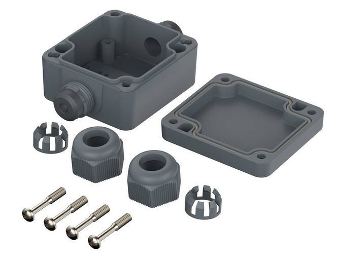 Bopla PK 101-211 (38101200) - enclosure with a moulded-on Pg 11 (58 x 64 x 34 mm)