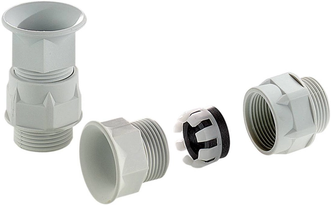 Bopla POZB 9 (12052709) - Pg cable glands with anti-kink protection POZB, polyamide, light grey, IP 65