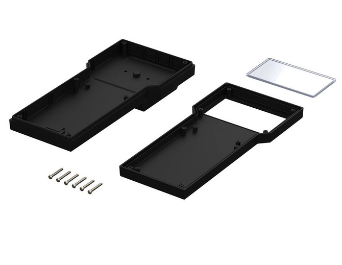 Bopla BOS 903-9005 (34903009) - hand-held enclosure with seal, carrying strap and battery compartment (2 x 9V) (211 x 100 x 26 mm)