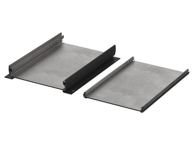 BOPLA ABPH 1300-0200 WL (84313200) - aluminium profile, horizontally-divided with wall brackets(138 x 34 x 200 mm)