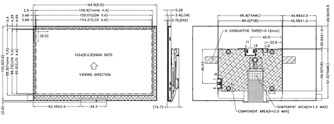 Powertip PH102600T015-IBC04 - wyświetlacz HDMI