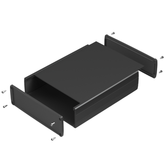 Teko - seria TEKAL 4 (TEKAL-42.29) - obudowa aluminiowa (210 x 167 x 53 mm)