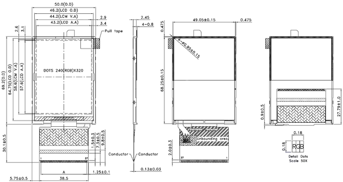 Powertip PH240320T075-ZEA04 - wyświetlacz z pełnym kątem widzenia