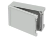 Bopla BA 342412 F-7035 (00127545) - aluminum enclosure with a recess in the cover and neoprene seal (363 x 242 x 120 mm)