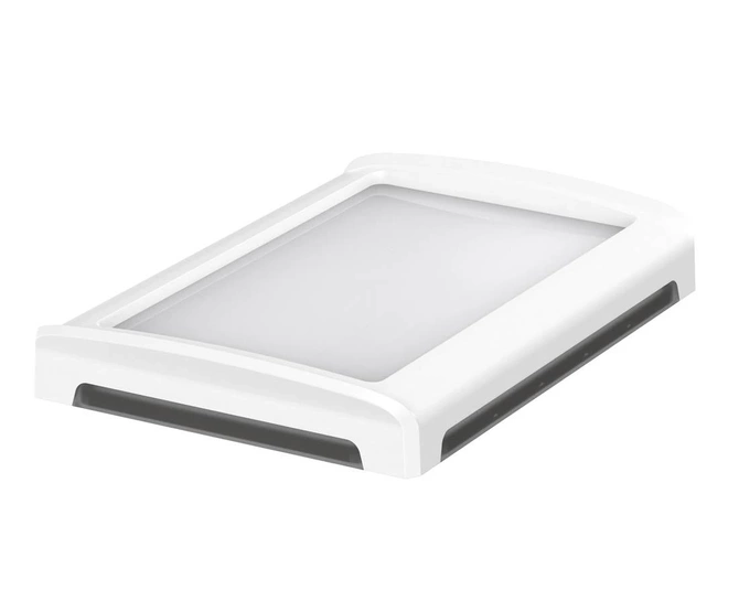 Bopla BOV 1209_ FO 9003 D LL (48332231) - BoVersa translucent plastic lid with open white design cover (125 x 88 x 19 mm)