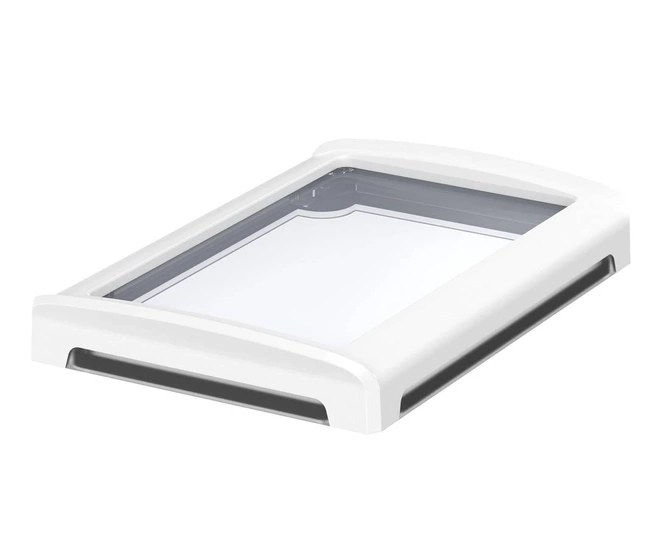 Bopla BOV 1712_ FO 9003 D G (48324330) - BoVersa transparent plastic lid with open white design cover (170 x 120 x 21 mm)