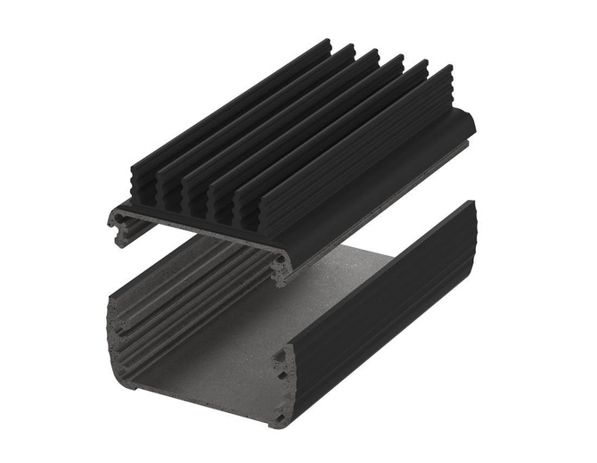 BOPLA ABPH 600-0100 K (84506100) - aluminium profile, horizontally-divided with radiator (57 x 32 x 100 mm)