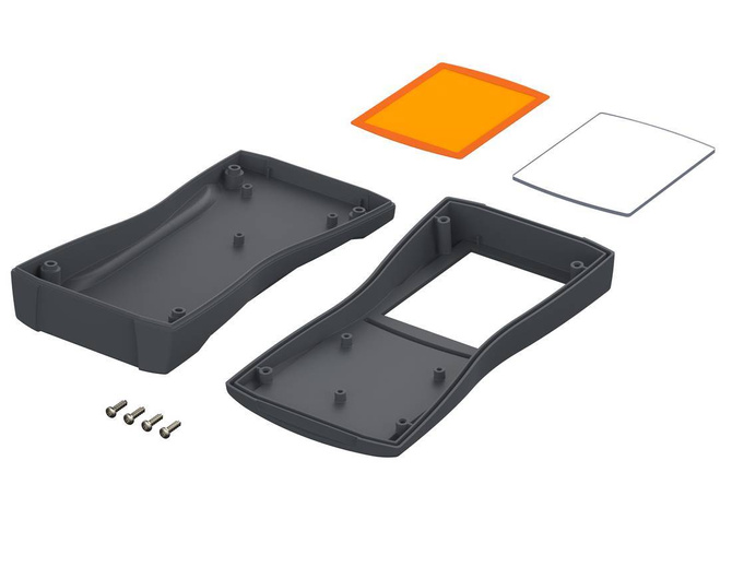 BOPLA BS 700 DIS-7024 (82700224) - ABS enclosure with display screen (184.3 x 93 x 35.4 mm)