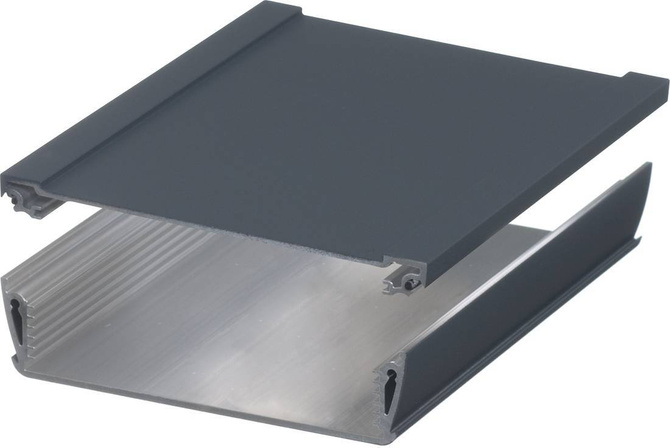 Bopla ASPH 1230-0100 7024 (94232100) - enclosure profiles, horizontally-divided (121 x 32.8 x 100 mm)