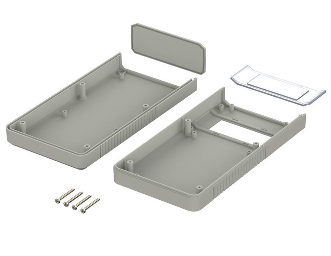 Bopla BOS 803-7038 (34803001) - obudowa ręczna z panoramicznym otworowaniem na wyświetlacz (196 x 100 x 40 mm)