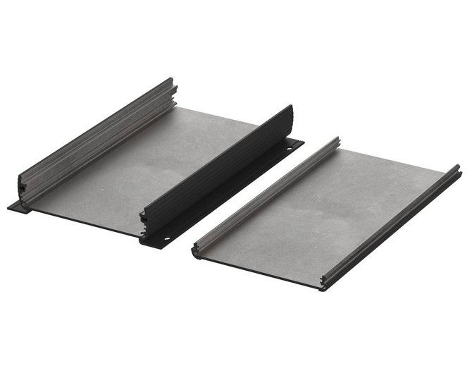 BOPLA ABPH 1000-0200 WL (84310200) - aluminium profile, horizontally-divided with wall brackets(106 x 32 x 200 mm)