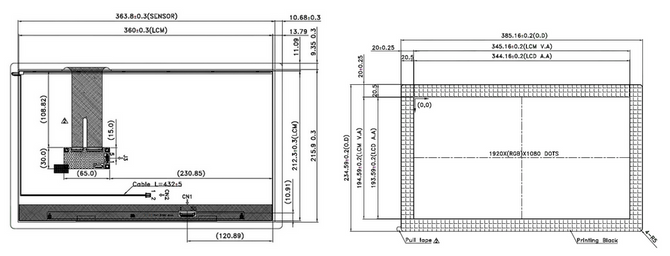 Powertip PH192108T017-ZBC - CTP display