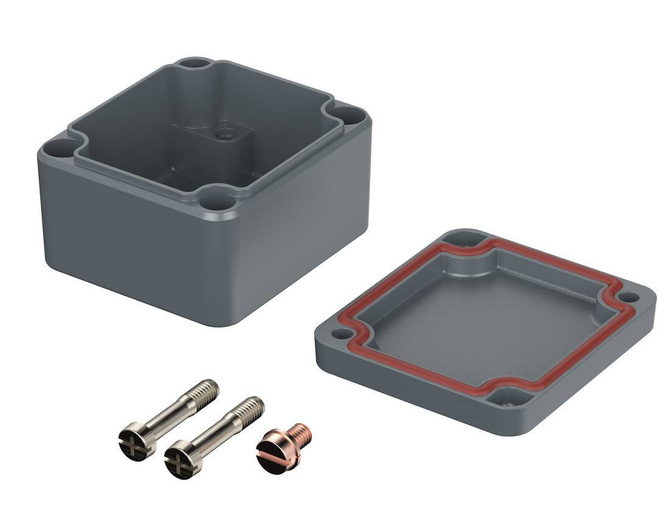 Bopla A 100 SIL (01100010) - obudowa aluminiowa z uszczelką silikonową (50 x 45 x 30 mm)