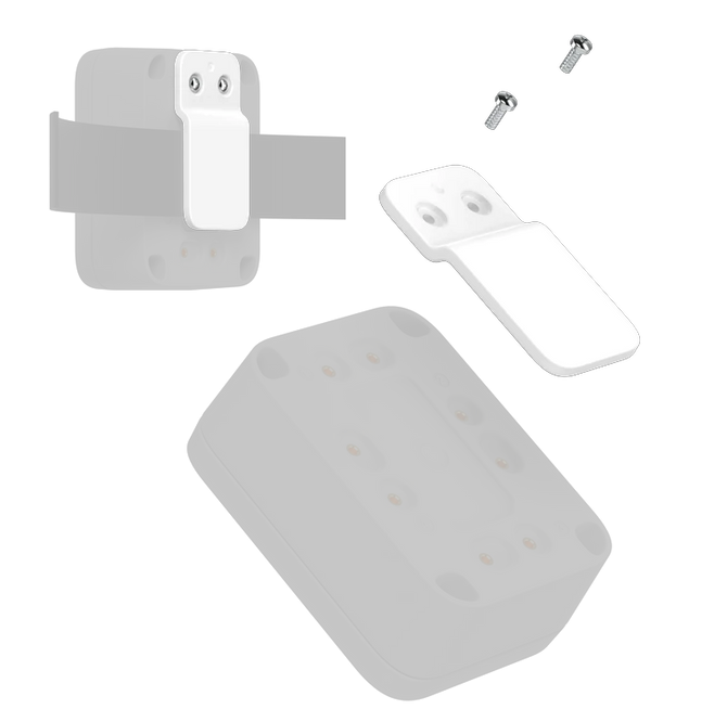 RAKwireless Belt Clip Mount (Mark E) White - mount