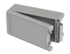 Bopla BA 241309 F-7035 (00125235) - aluminum enclosure with a recess in the cover and neoprene seal (259 x 128 x 90 mm)