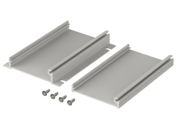 Bopla F 520-100 WL (97252100) - aluminium profile with wall brackets (55.3 x 20.4 x 100 mm)