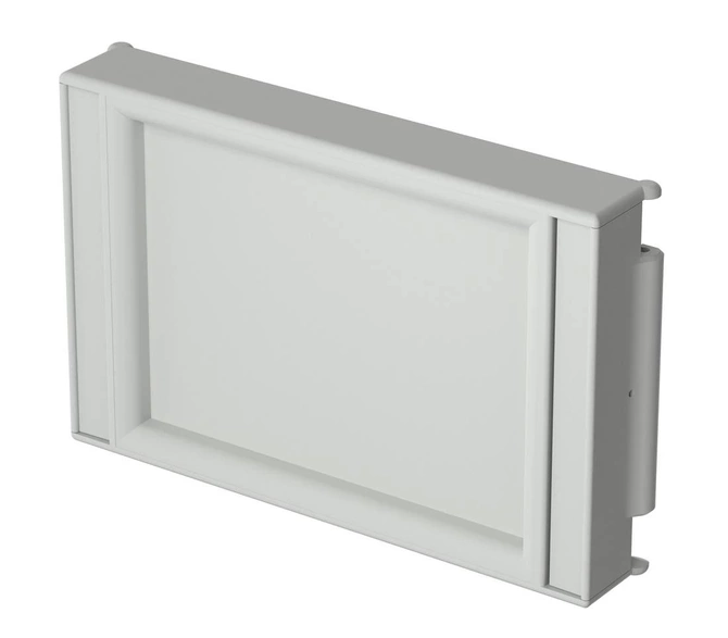 Bopla FR 6000 (79003800) - closed front lid for accommodating membrane keypads, screwed on CombiCard 5000-7000 (226 x 146 x 34 mm, 3U 30HP)