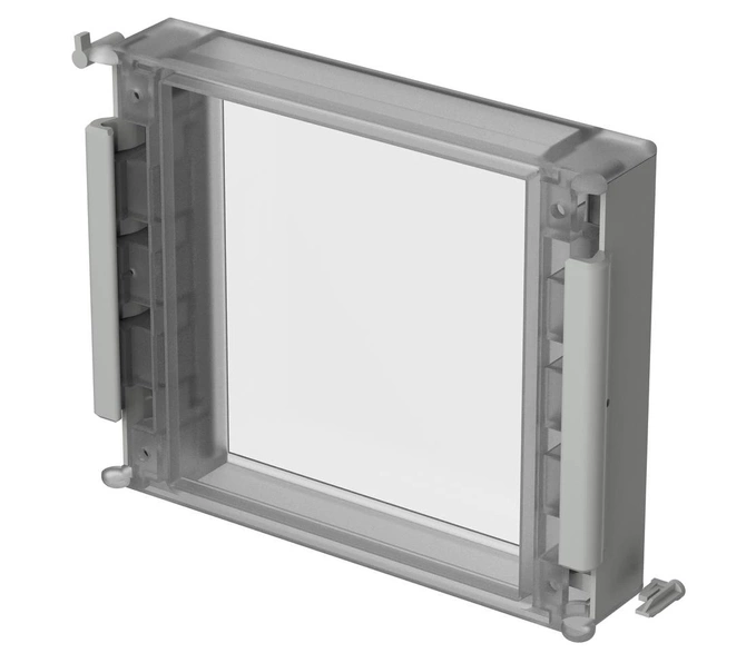 Bopla FD 5000 G (79003100) - pokrywa przezroczysta przednia z wgłębieniem i z uszczelką obudowy CombiCard 5000-7000 (175 x 146 x 34 mm, 3U 20HP)