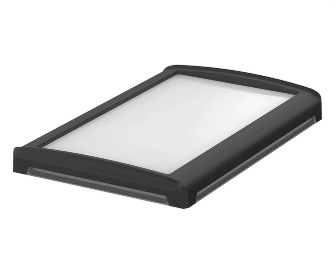 Bopla BOV 2114_ FO 9005 D LL (48336451) - BoVersa translucent plastic lid with open black design cover (210 x 140 x 24 mm)