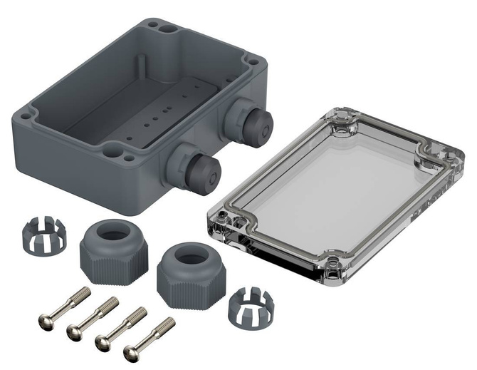 Bopla PK 102-211 G (38102220) - enclosure with a moulded-on Pg 11 (98 x 64 x 34 mm)