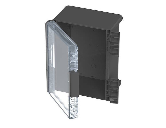 Bopla B 233016 PC-V0-G 7024 (96028574) - universal enclosure with crystal-clear lid (239 x 300 x 160 mm)