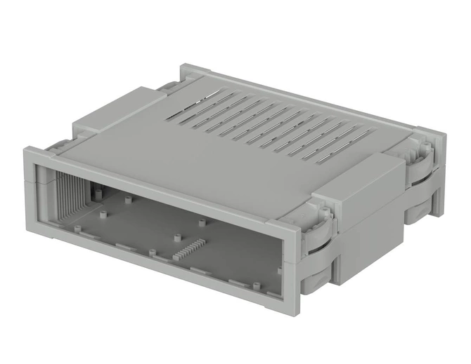 Bopla BO-52009 L (68520091) - Botego enclosure with air vents (240.68 x 196.9 x 65.2 mm, 4.5U 9HP)