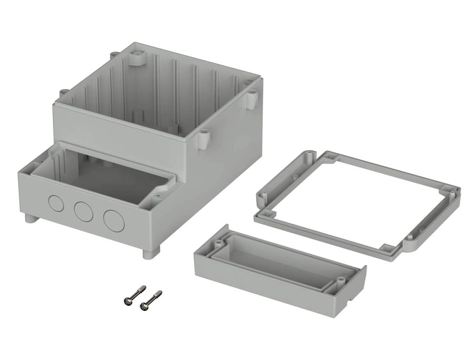 Bopla RCP 130 (41130009) - RegloCard-Plus enclosure with clip-on covering frame (131 x 186 x 81 mm)