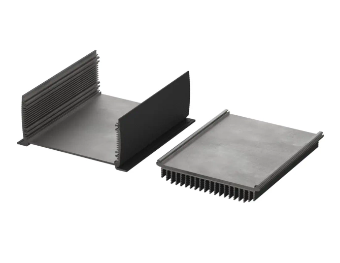 BOPLA ABPH 1680-0200 KWL (84468200) - aluminium profile, horizontally-divided with wall brackets and radiator (169 x 82 x 200 mm)