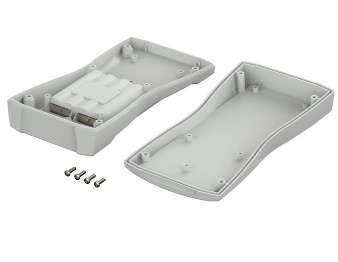 BOPLA BS 703 F-7035 (82703135) - ABS enclosure with battery compartment (184.3 x 93 x 35.4 mm)
