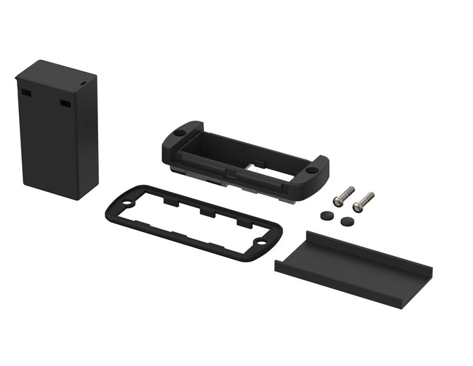 BOPLA ABM 800 AL BE (84082100) - mounting lid with removable aluminium cap and compartment for 9V block battery for AB 800