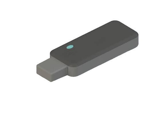 Teko - TEK-USB series (TEK-USB.29) - enclosure for USB devices in black and dark grey (58 x 25 x 10,2 mm)