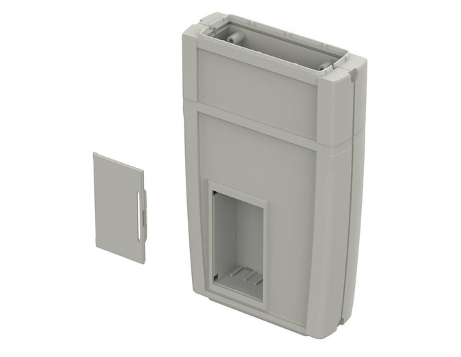Bopla ART 555 F with BE 30 (34155581) - enclosure with membrene keypad area and battery compartment (165 x 92 x 30 mm)