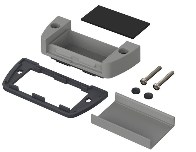 Bopla ASM 830 AL-9006 (94411400)- pokrywa boczna ze zdejmowaną aluminiową nakładką ASP 830