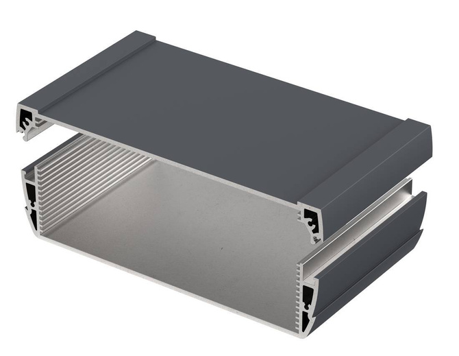 Bopla ASPH 1850-0100 7024 (94242100) - enclosure profiles, horizontally-divided (187 x 54.6 x 100 mm)