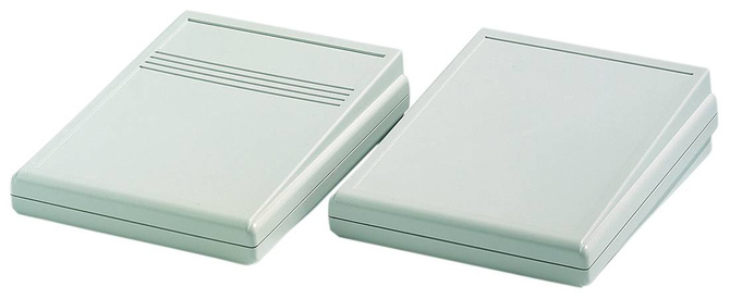 Bopla T 898 F-RO (47898300) - Futura / Bopult desktop enclosure with membrane keypad area and plug-in rear panel, natural-coloured anodised aluminium (151 x 195 x 48 mm)