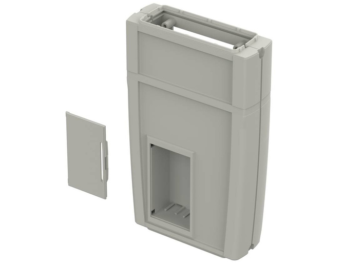 Bopla ART 555 DIS with BE 30 (34155582) - enclosure with membrene keypad area, display opening and battery compartment (165 x 92 x 30 mm)