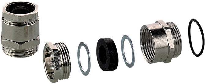 Bopla MSS 13 (13020400) - Pg cable glands MSS, brass, nickel-plated, IP 54