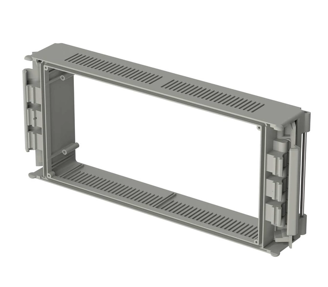 Bopla BC 7000 L-0,5 (79001500) - basic element 0.5 (51.51 mm deep) with air vents CombiCard 5000-7000 enclosure (323 x 146 x 51 mm, 3U 49HP)