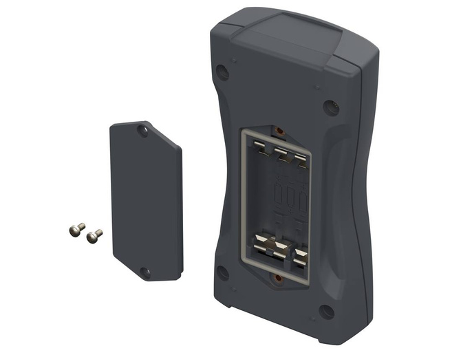 BOPLA BS 504 DIS-7024 (82504224) - ABS enclosure with display screen and battery compartment (140.3 x 72.9 x 31.3 mm)