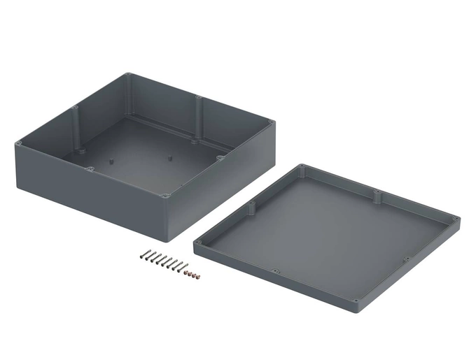 Bopla A 198 (01198000) - aluminium enclosure with neoprene seal (600 x 600 x 202.5 mm)