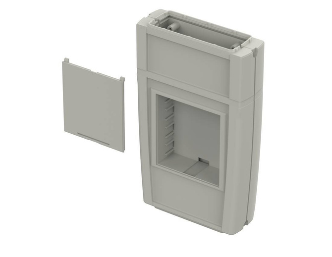 Bopla ART 555 F with BE 60 (34155591) - enclosure with membrene keypad area and battery compartment (165 x 92 x 30 mm)